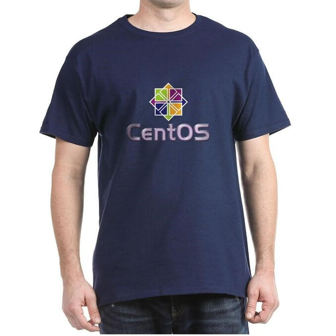  Camiseta CafePress Linux CentOS Dark 