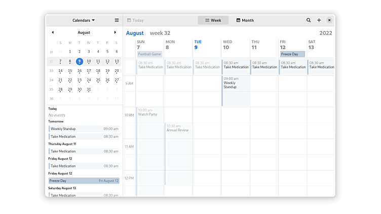 GNOME Calendar