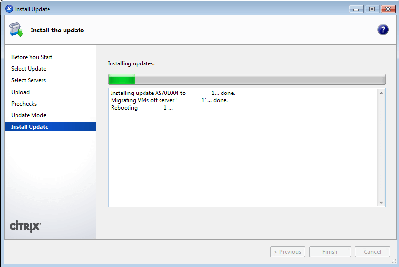 Installing XenCenter Patch Updates