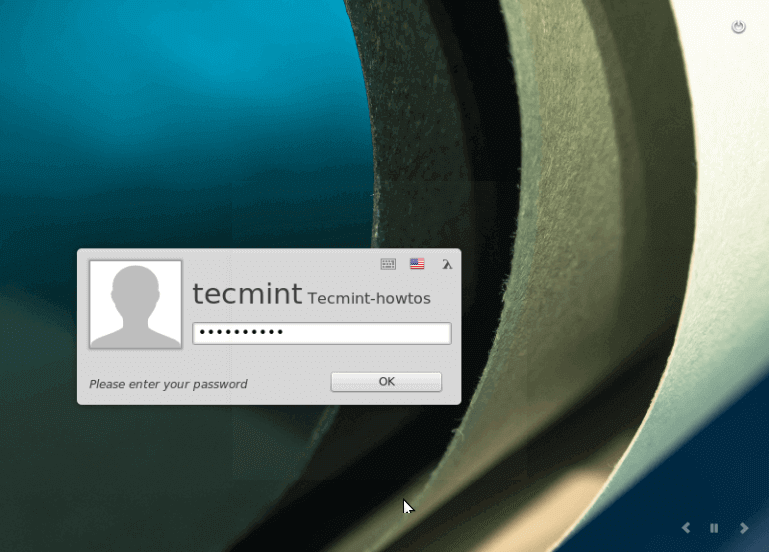 Linux Mint 18 Login Screen