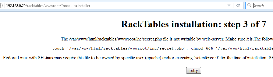 Make RackTables Configuration Writable