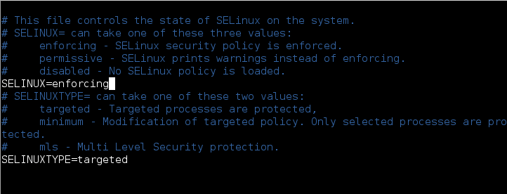 SELinux-Durchsetzungsmodus
