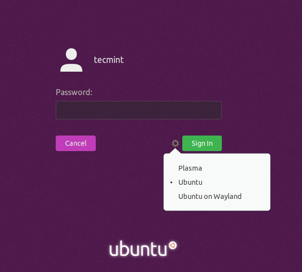 Select KDE Plasma Desktop
