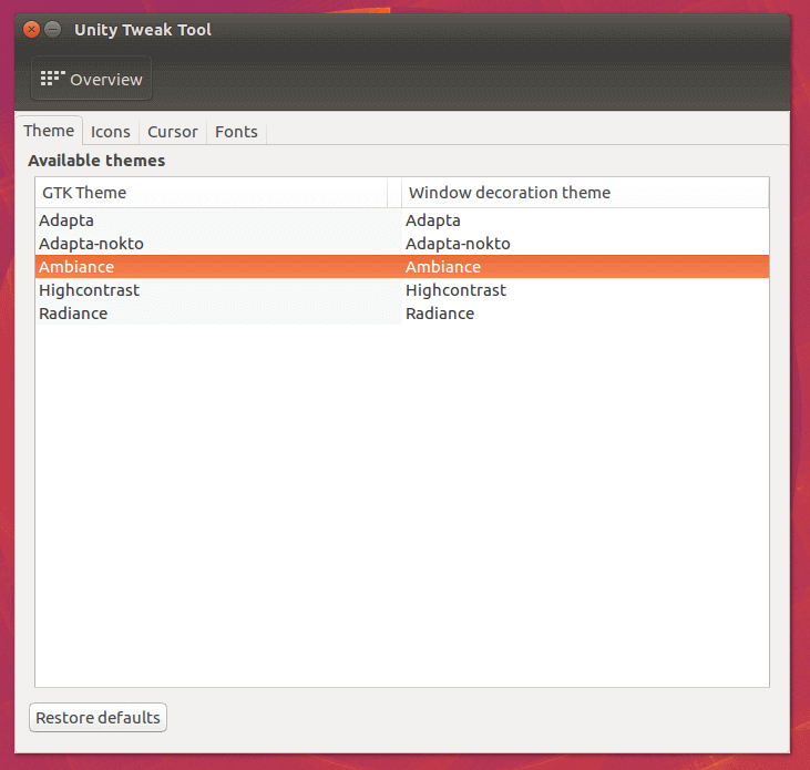 Ubuntu Themes