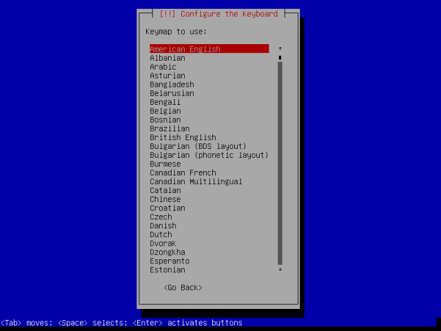 Configure System Keyboard