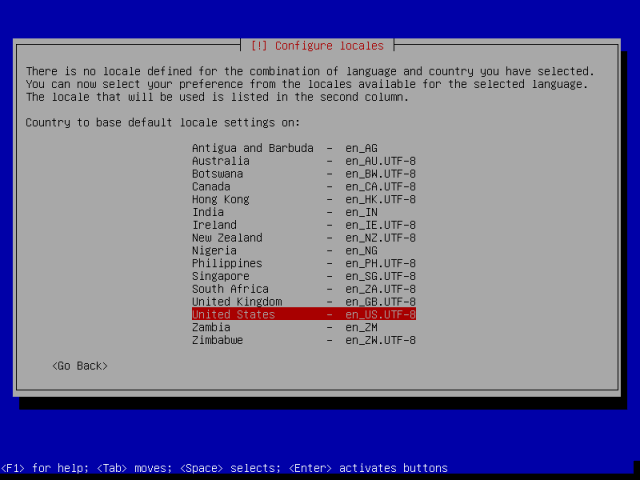 Configure Your Country Locales