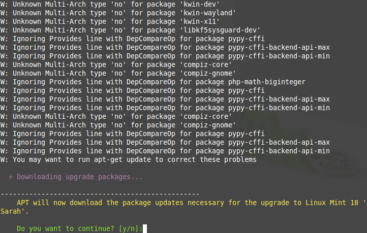  Descargar paquetes de actualización de Linux Mint 