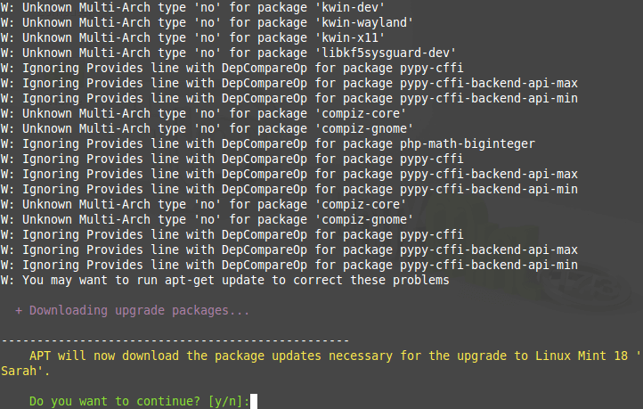 Download Linux Mint Upgrade Packages