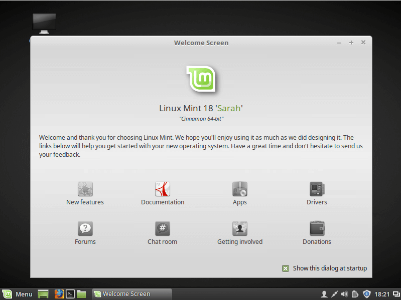 Linux Mint 18 Sarah