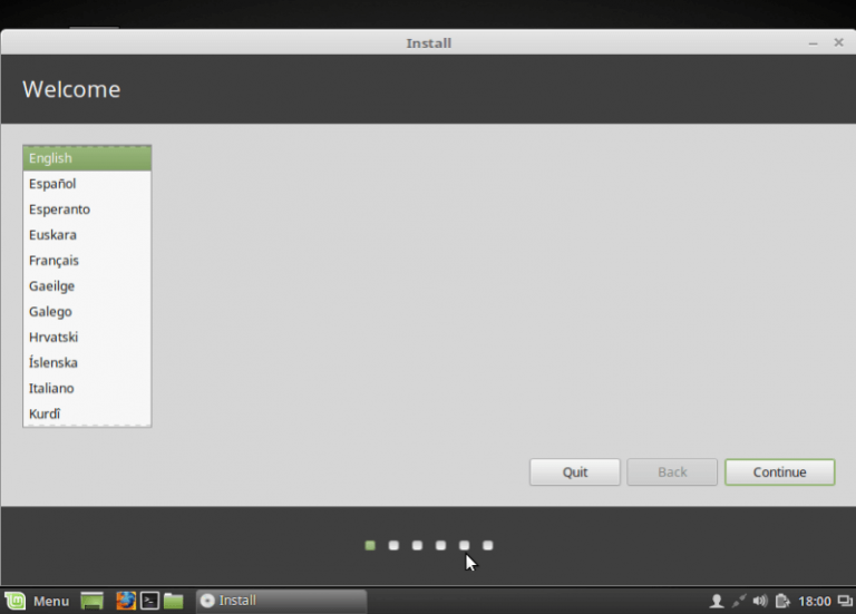 Select Linux Mint 18 Installation Language | Tecmint: Linux Howtos ...