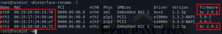 Check Network Firmware