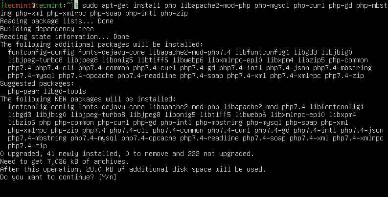 Install PHP in Ubuntu