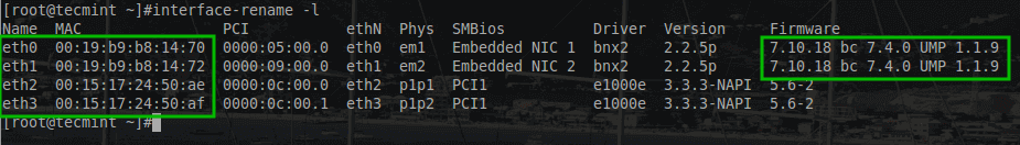 Updated Network Firmware