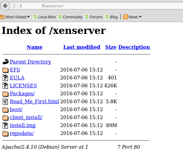 XenServer Installation Files