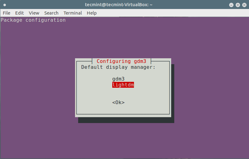 Configure GDM3