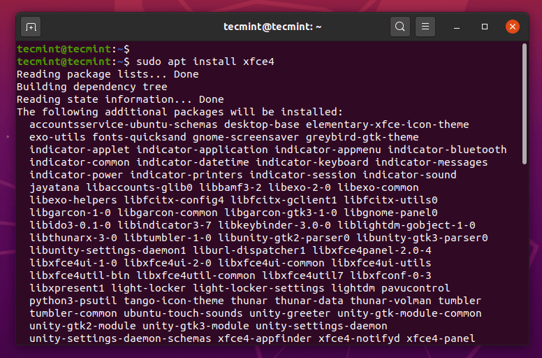  Instalar XFCE en Ubuntu 