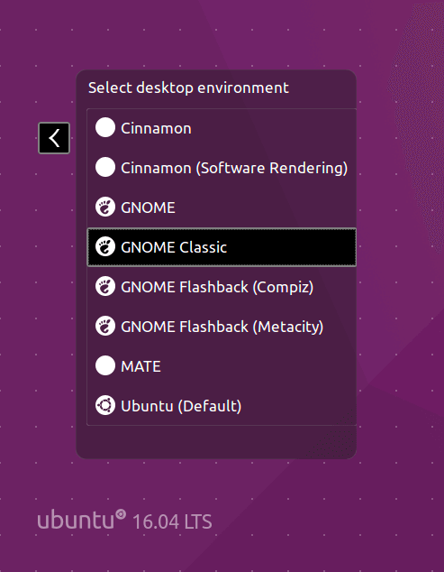 Select Gnome 3 at Login