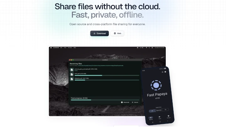 LocalSend Share Files Between Linux and Windows