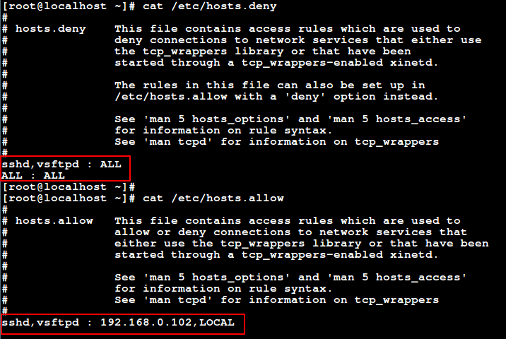 Allow SSH and FTP Access Using TCP Wrappers