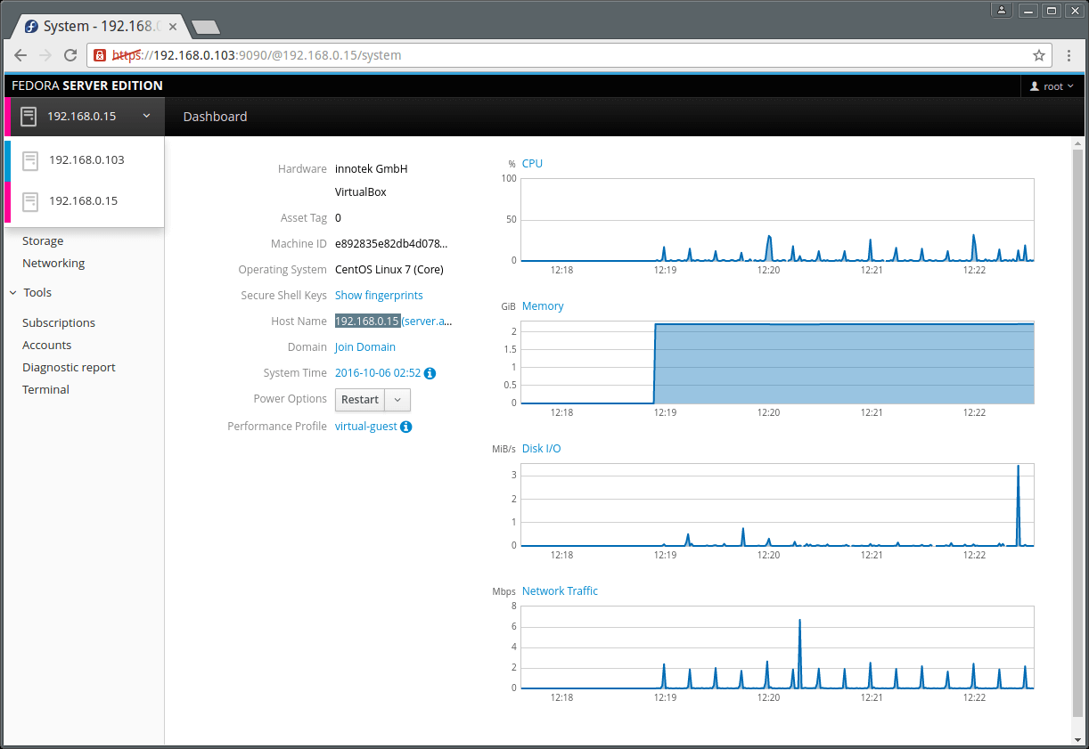 Cockpit - Remote-Linux-Serverüberwachung