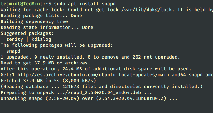 Install Snap in Ubuntu