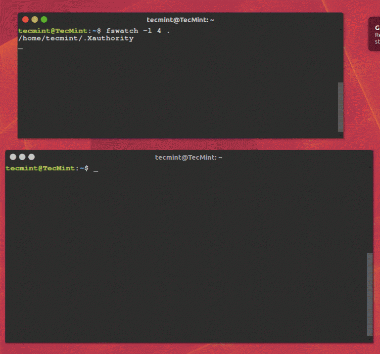 fswatch - Monitor File and Directory Changes in Linux