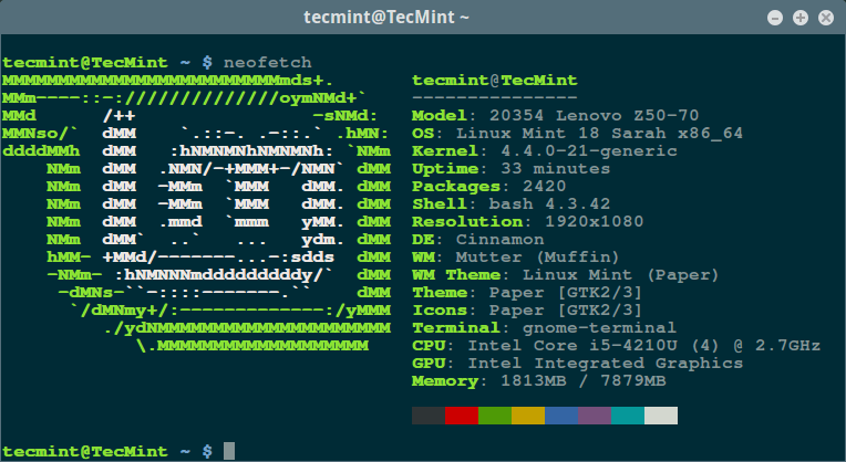  Información del sistema Linux Mint 