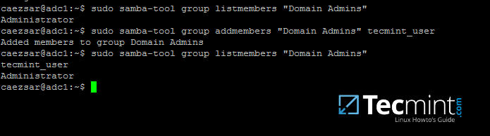 List Samba Domain Members of Group