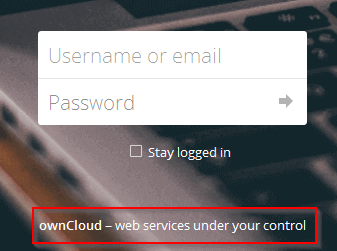 Owncloud Default Footer Text