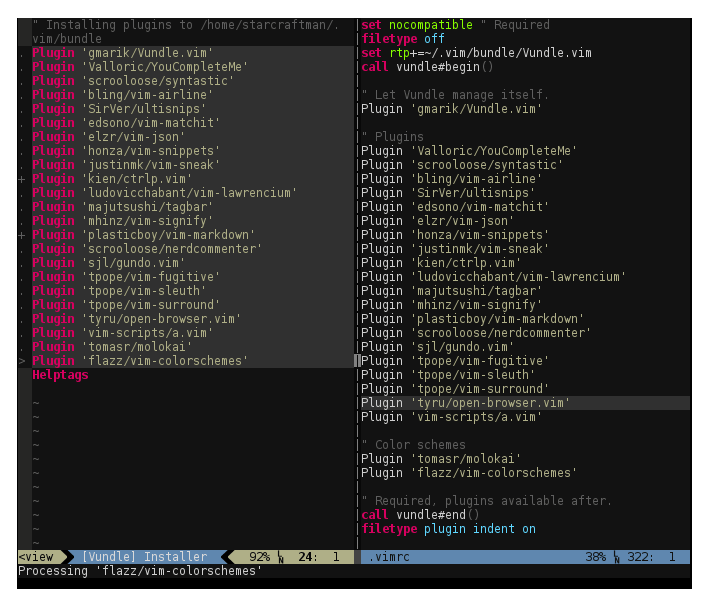 Vundle File Manager for Vim