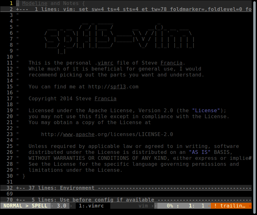 spf13-vim Configuration