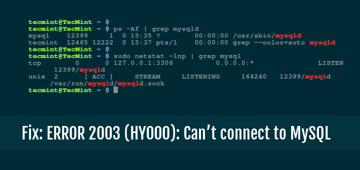 Mysql error hy000