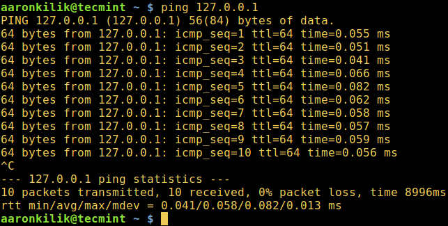 Ping Host Machine