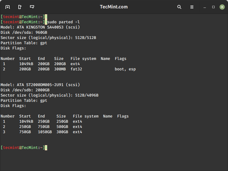 parted – A Partition Manipulation Tool