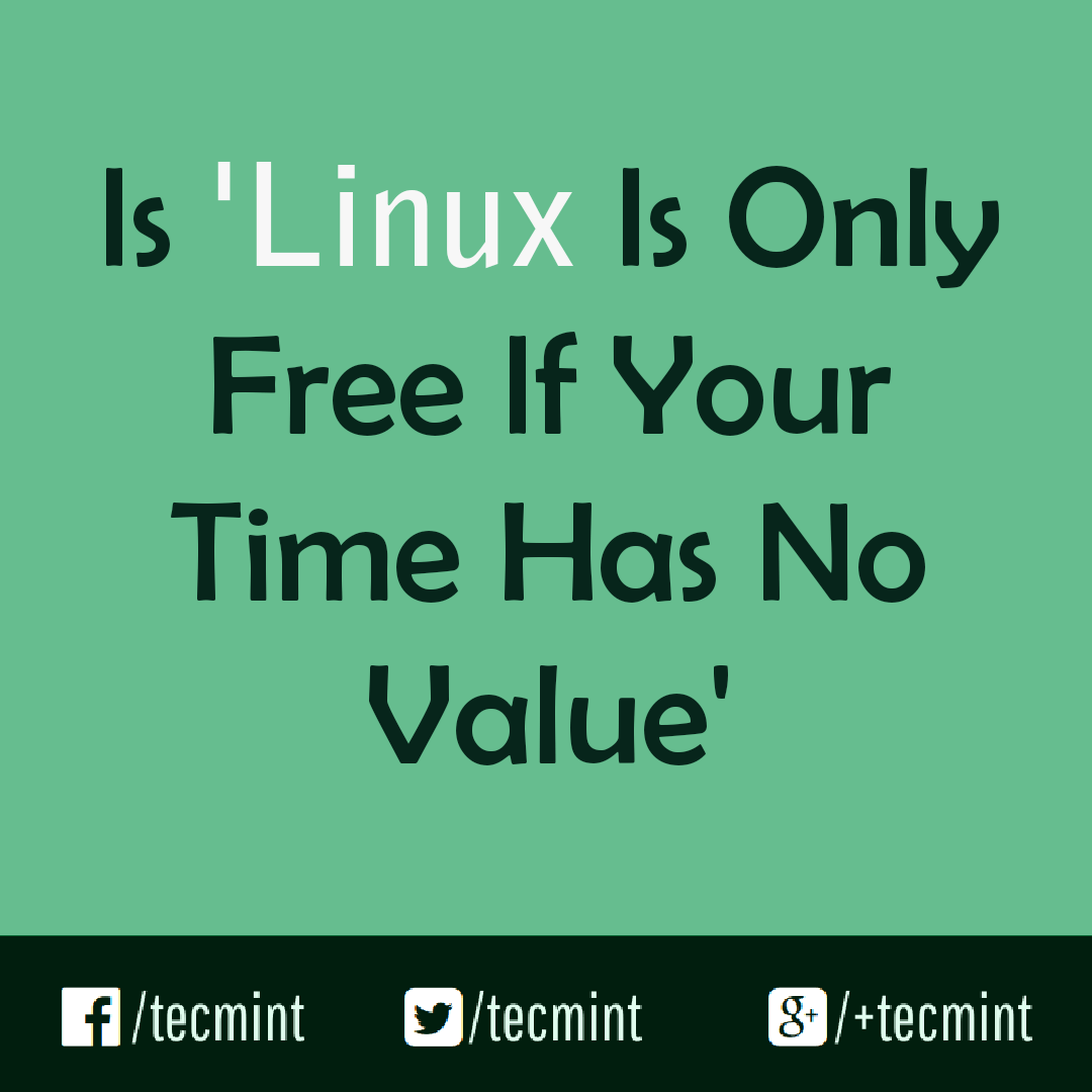Linux is Free