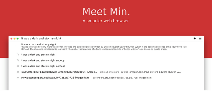 Min - Smart Web Browser for Linux