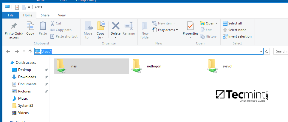 Access Samba Share Directory from Windows