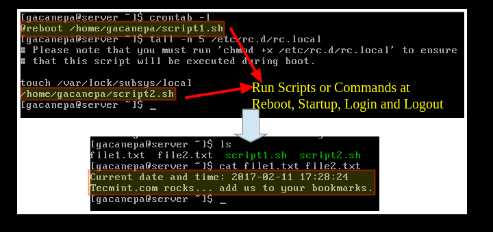 Auto Execute Scripts During Reboot in Linux