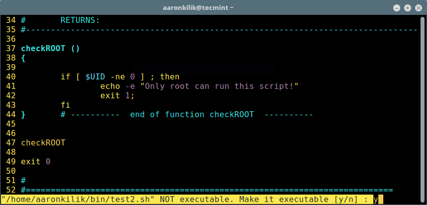 Make Script Executable