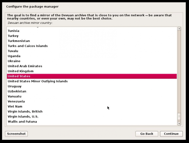 Installation of Devuan Linux (Fork of Debian)