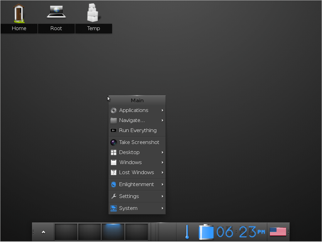 Enlightment Desktop