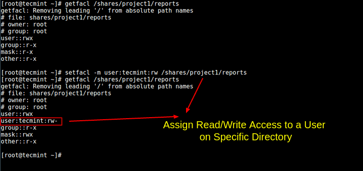 Assign Read/Write Access to Directory in Linux