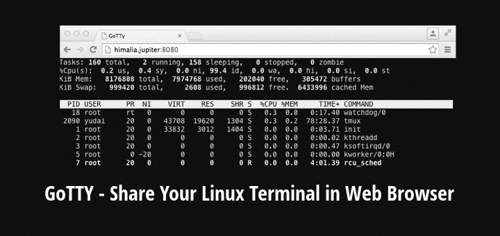 Gotty - Linux Web Terminal