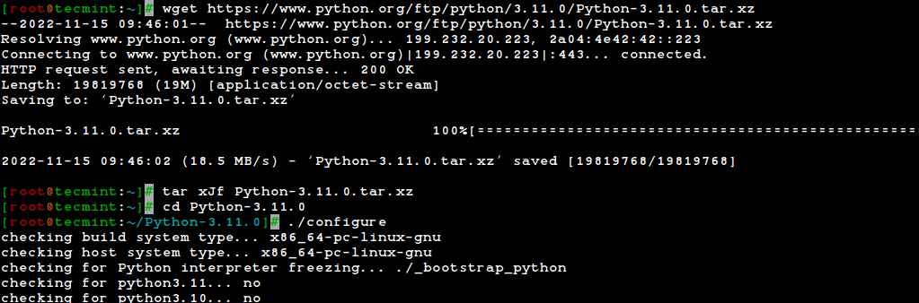 Install Python on Linux