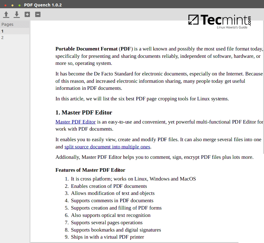 PDF Quench Editor