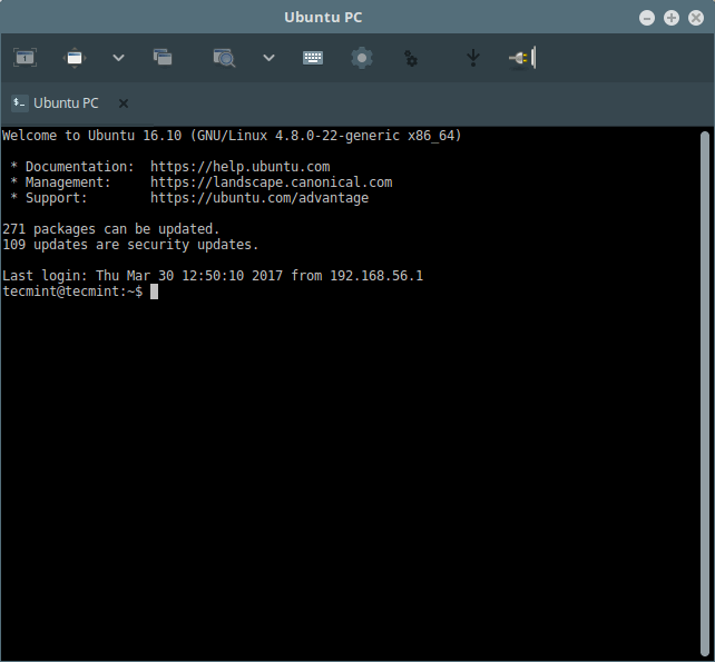 Remmina Remote SSH Connection