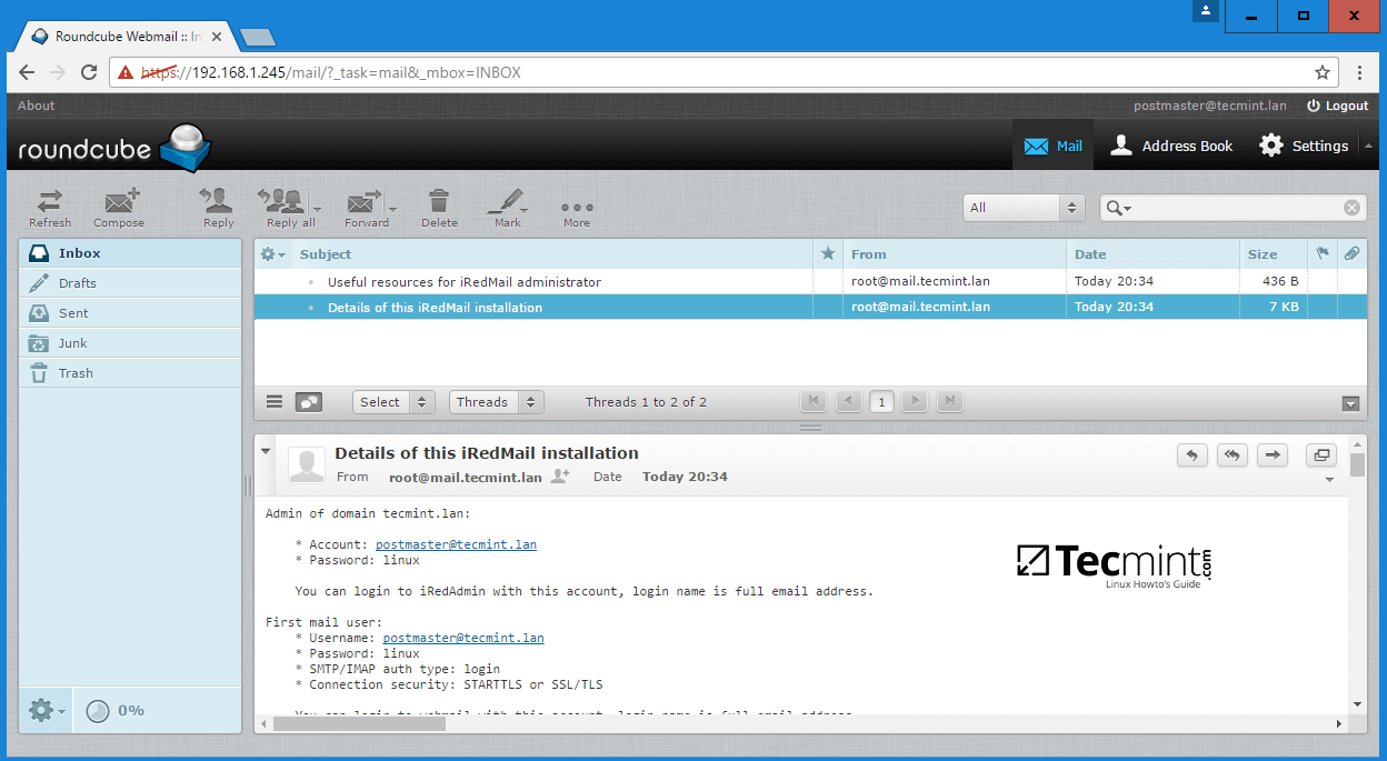 iRedMail Web Mail