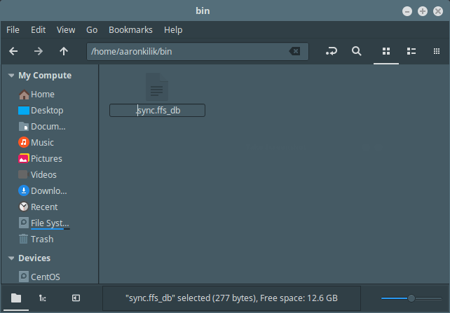 Hide File in Linux Using File Manager