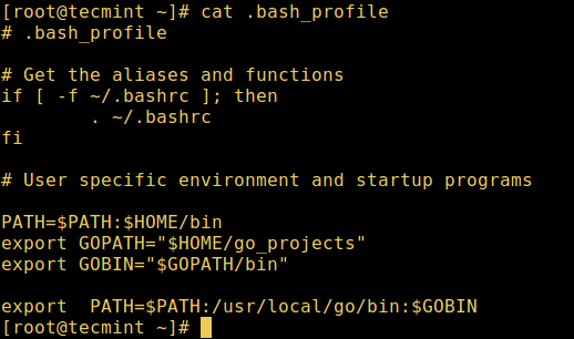 User Bash Profile