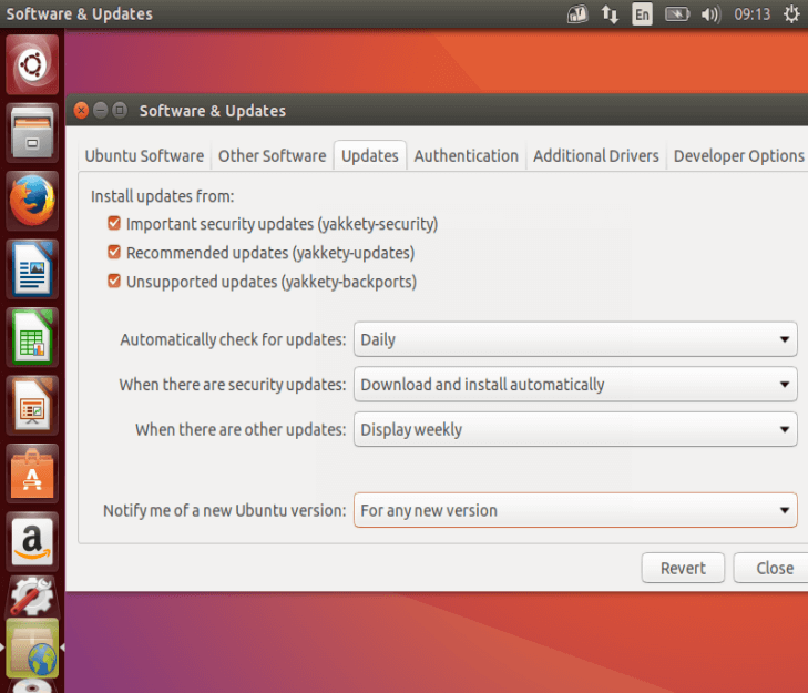 Set Updates for New Ubuntu Version